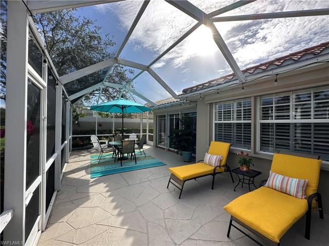 Freshly repainted patio.