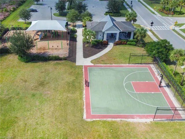 View of basketball court with community basketball court