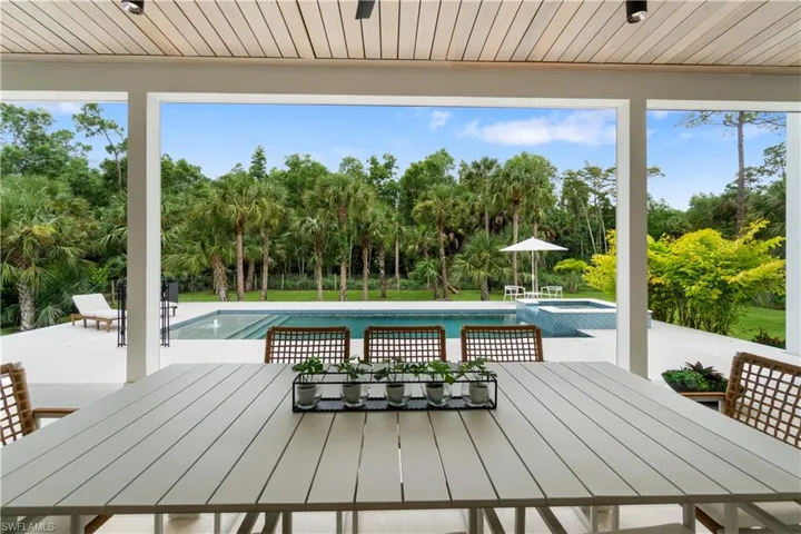 Gas heated saltwater pool