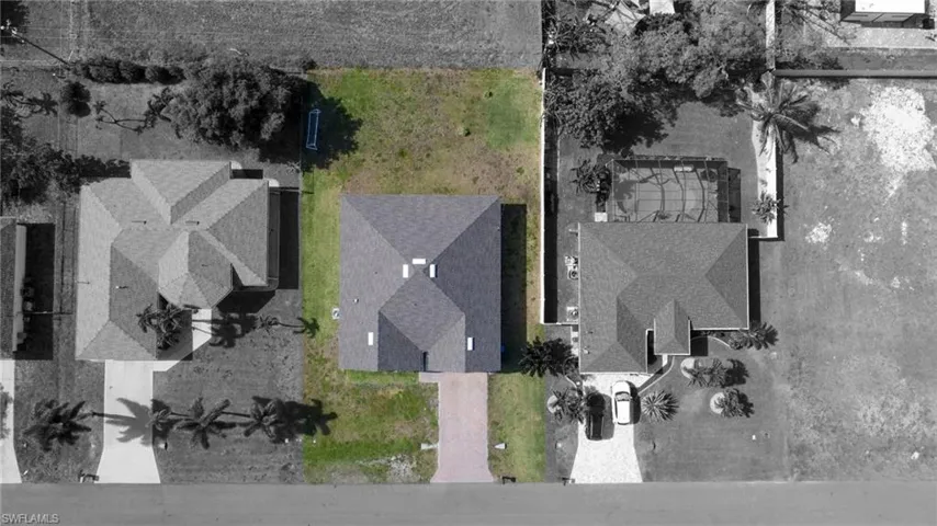 Birds eye view of property
