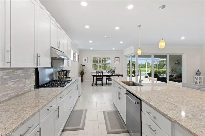 Kitchen looking towards dining area