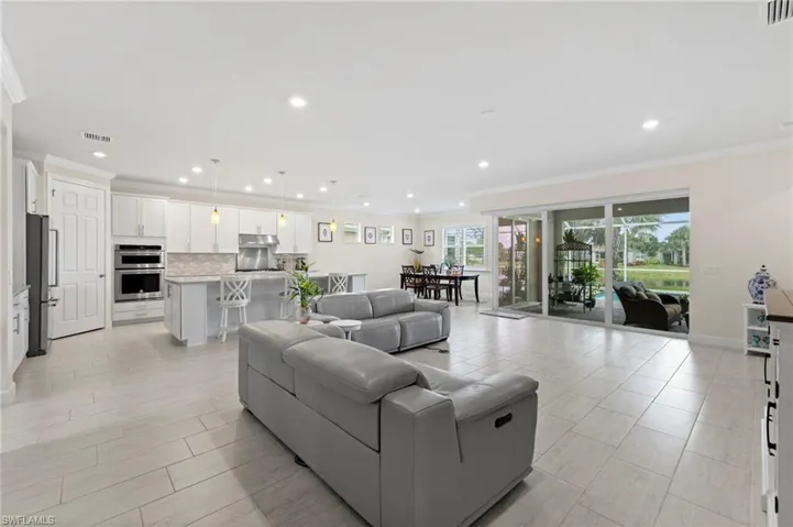 Great room looking outside