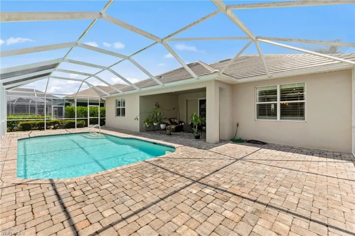 Pool, lanai, covered area
