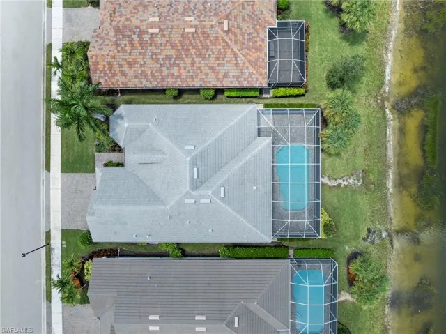 Aerial View directly above home
