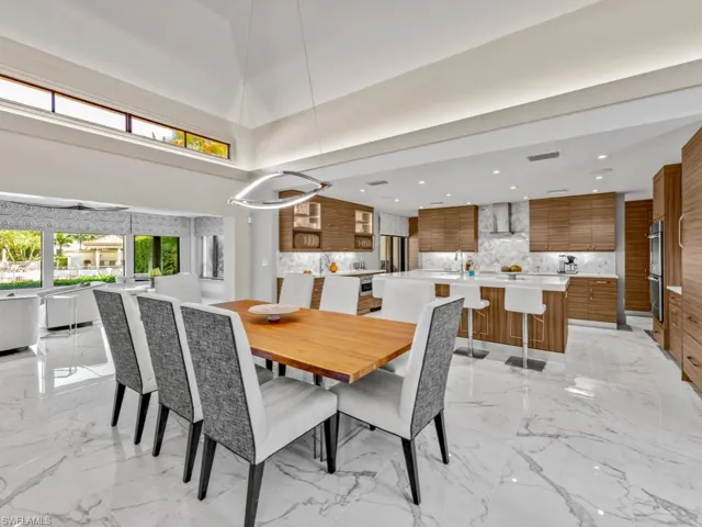 Dining and kitchen