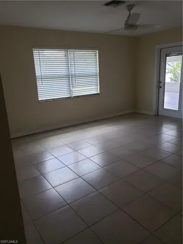 From bedroom area out to lanai