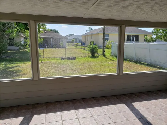 Looking out to back yard