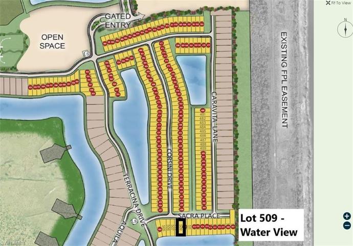 Homesite map - lot 509 water view