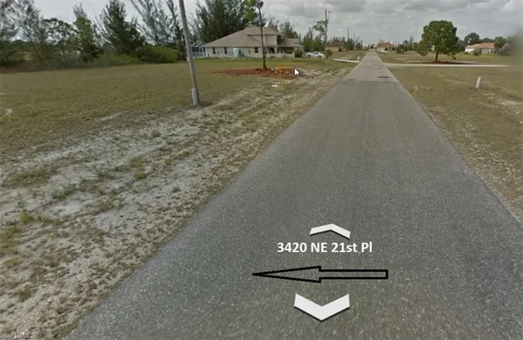 View looking up street