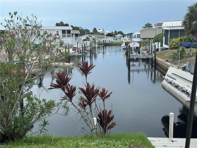 Waterway lot on right