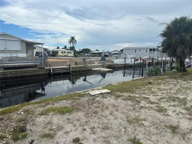 View of yard featuring a water view