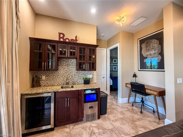 Den built in wet bar