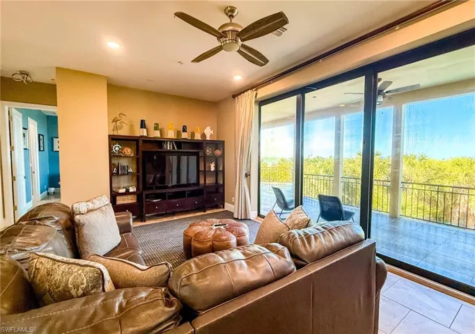Den/Entertainment room with Gulf Views