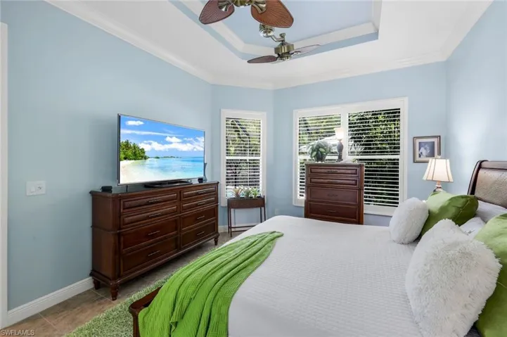 MBR quite Spacious and filled with natural light.  Walk in closets with all new shelving