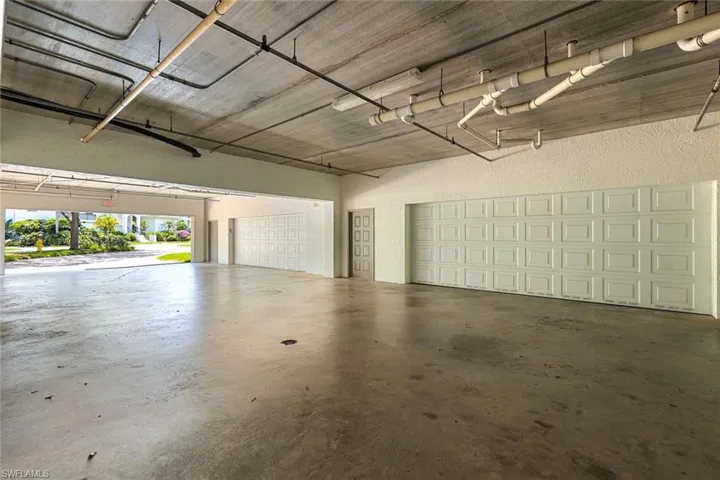 WOW garage space, oversized and your own private garage area.