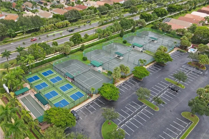 Birds eye view of property