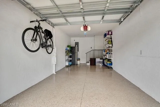 One car attached features epoxy flooring