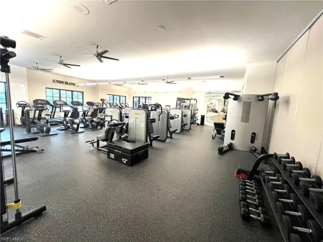 Featuring treadmills and weight equipment