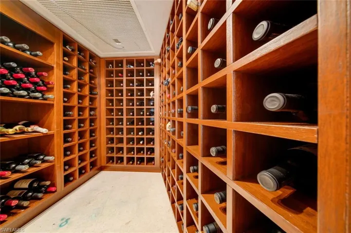 View of wine room