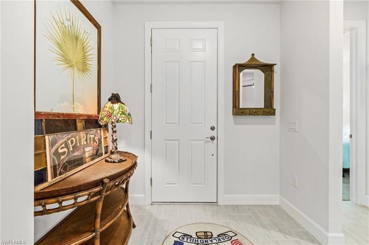 Welcoming Entry with tile floors