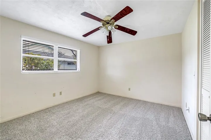 Guest bedroom with new carpet