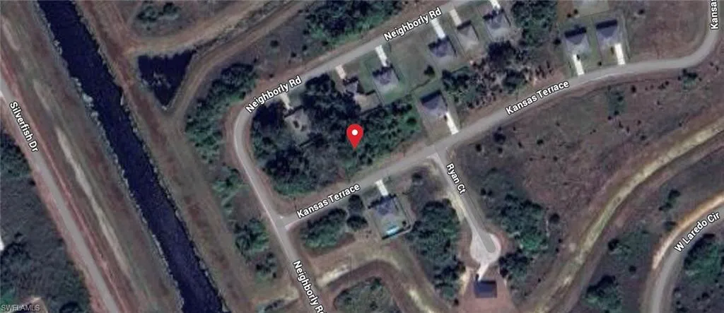 Map of property location with property boundaries highlighted