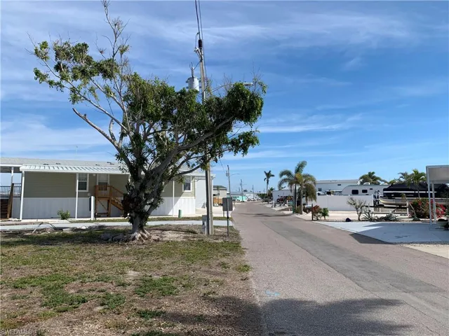 View down Blueberry Lane towards York Rd.