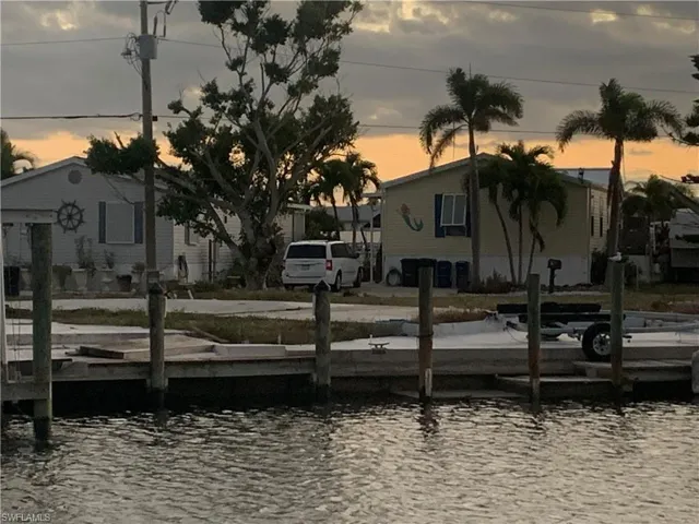 View of waterfront from across the canal.