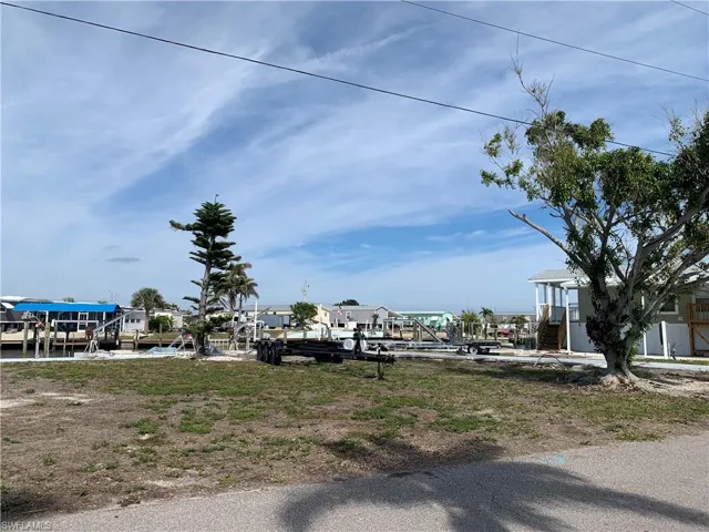 View of lot from the street.