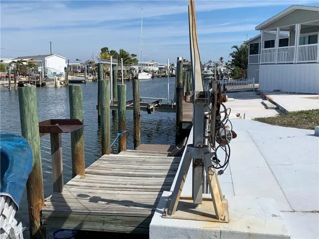 View of existing dock.