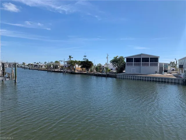 View facing east from across the canal.
