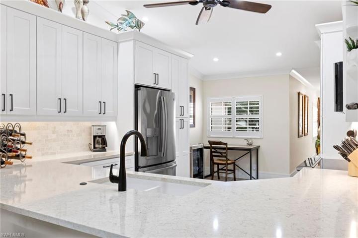 View into kitchen from dining room