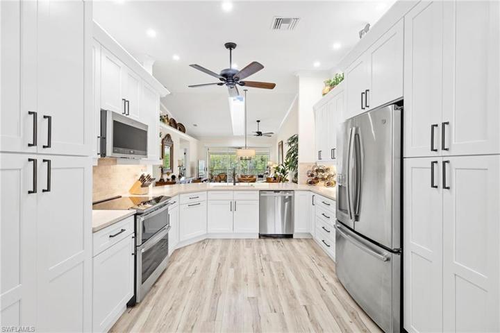 View standing just outside of kitchen