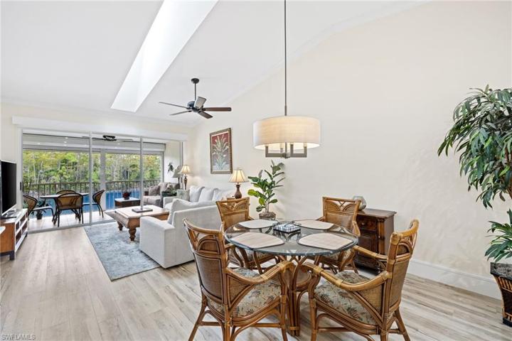 View of dining area and living room just beyond