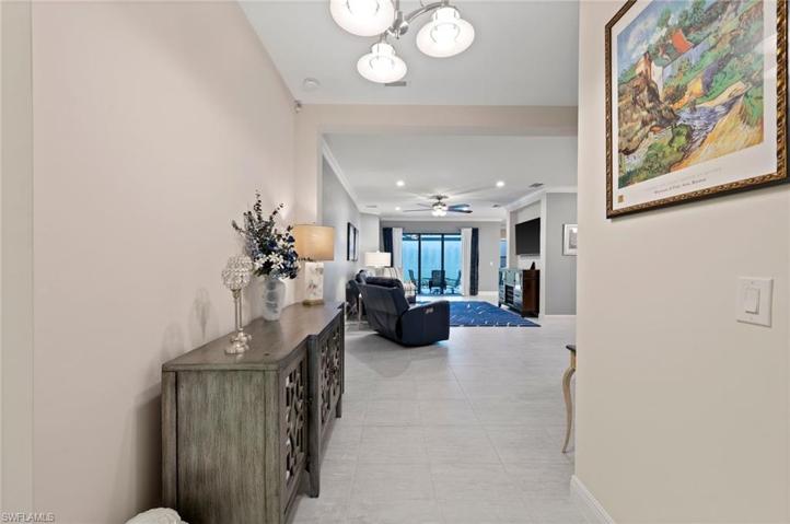 Walking into main living area