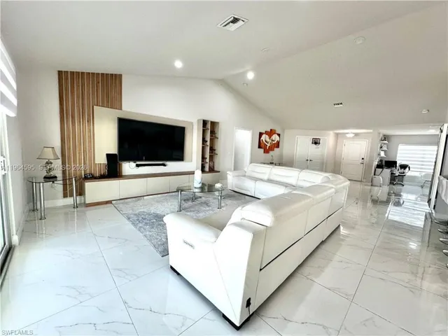 Living room with baseboards