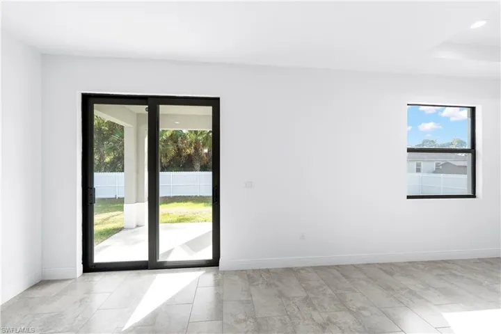 Spare room with baseboards