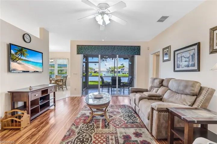 Living areas with water views