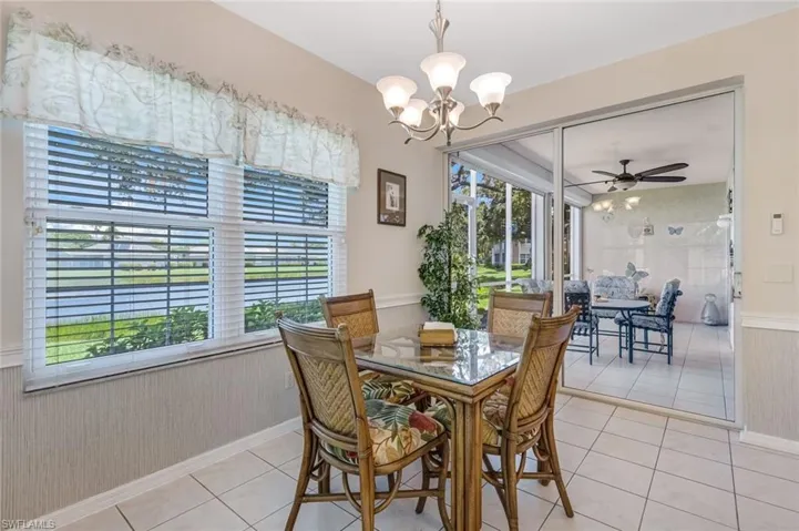 Breakfast nook with 180 degree water views