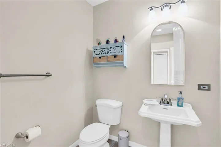 Bathroom with toilet and sink
