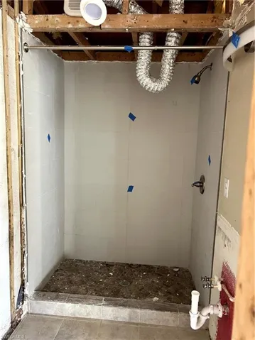 Bathroom with a shower