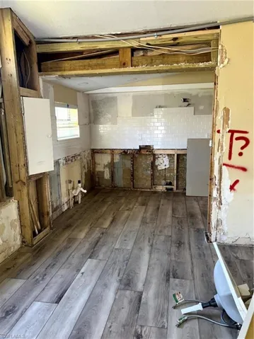 Misc room featuring dark hardwood / wood-style floors