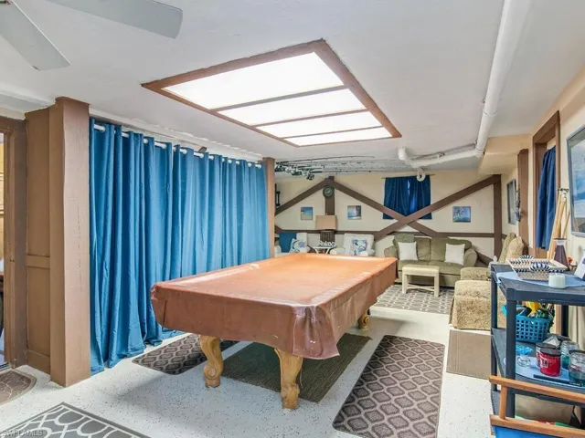 Rec room featuring pool table