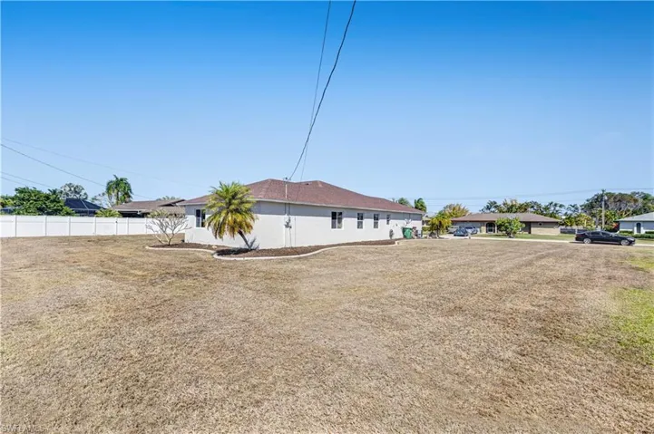 Rear view of property