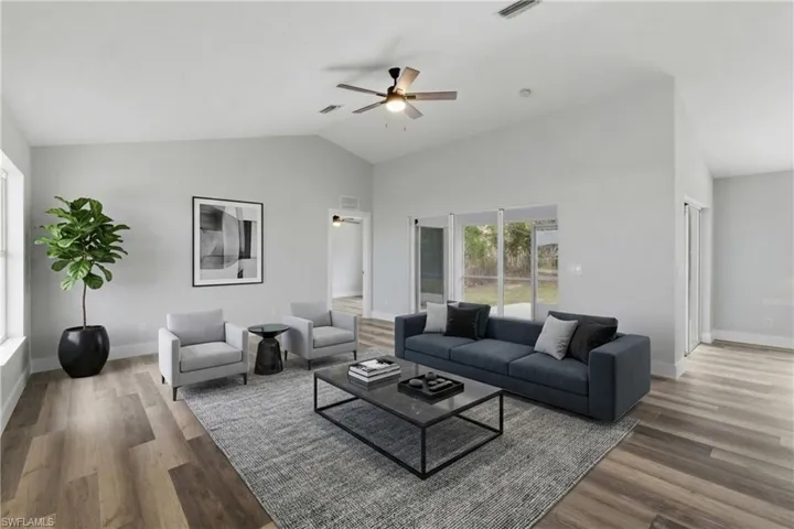 virtual staging of living room