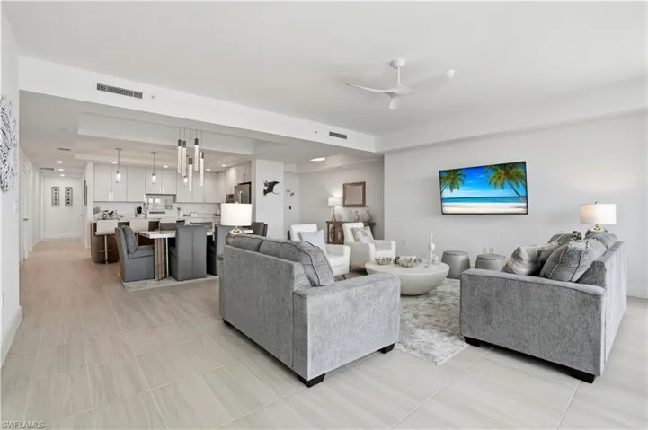 Open concept Living area Virtually Edited