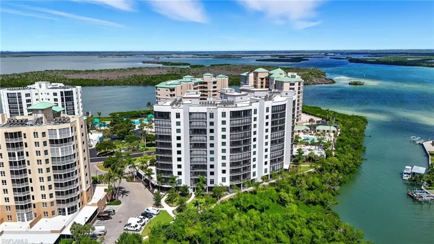 Aerial view Of Fort Myers Beach- Virtually Edited