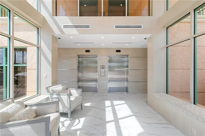 Private lobby with elevator