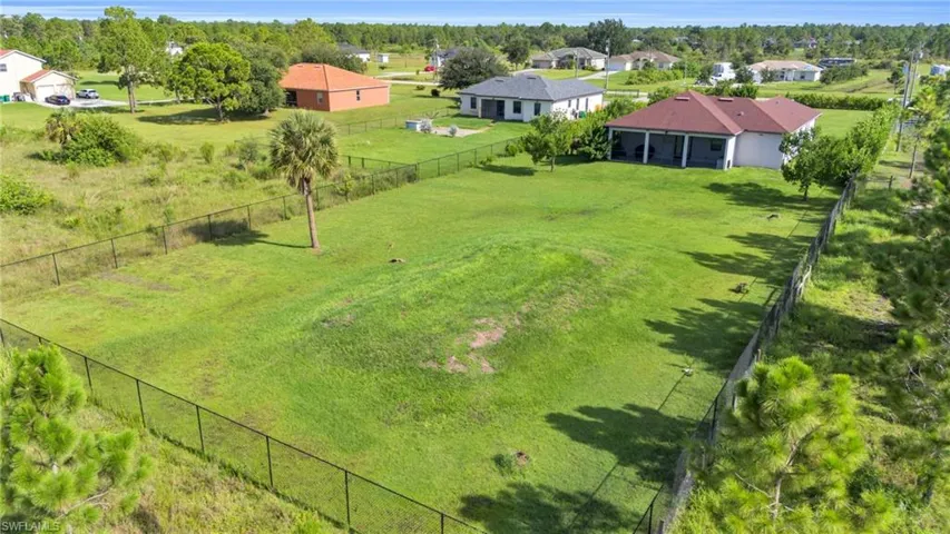 Birds eye view of property