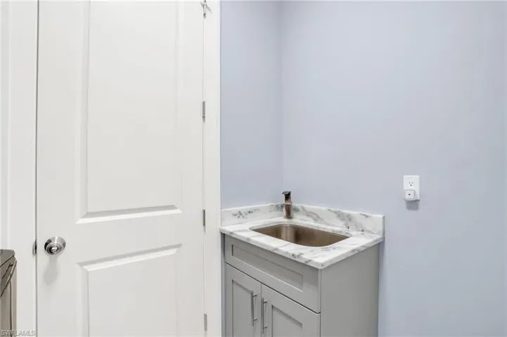 Bathroom featuring vanity